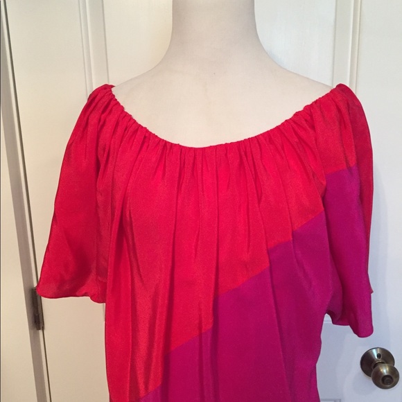 PHOEBE COUTURE DRESS BARBIE CORE MINI COLOR BLOCK PINK RED Size 2 - Picture 2 of 8